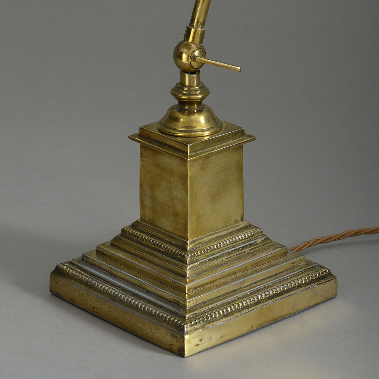 Early 20th Century Edwardian Period Brass Desk Lamp