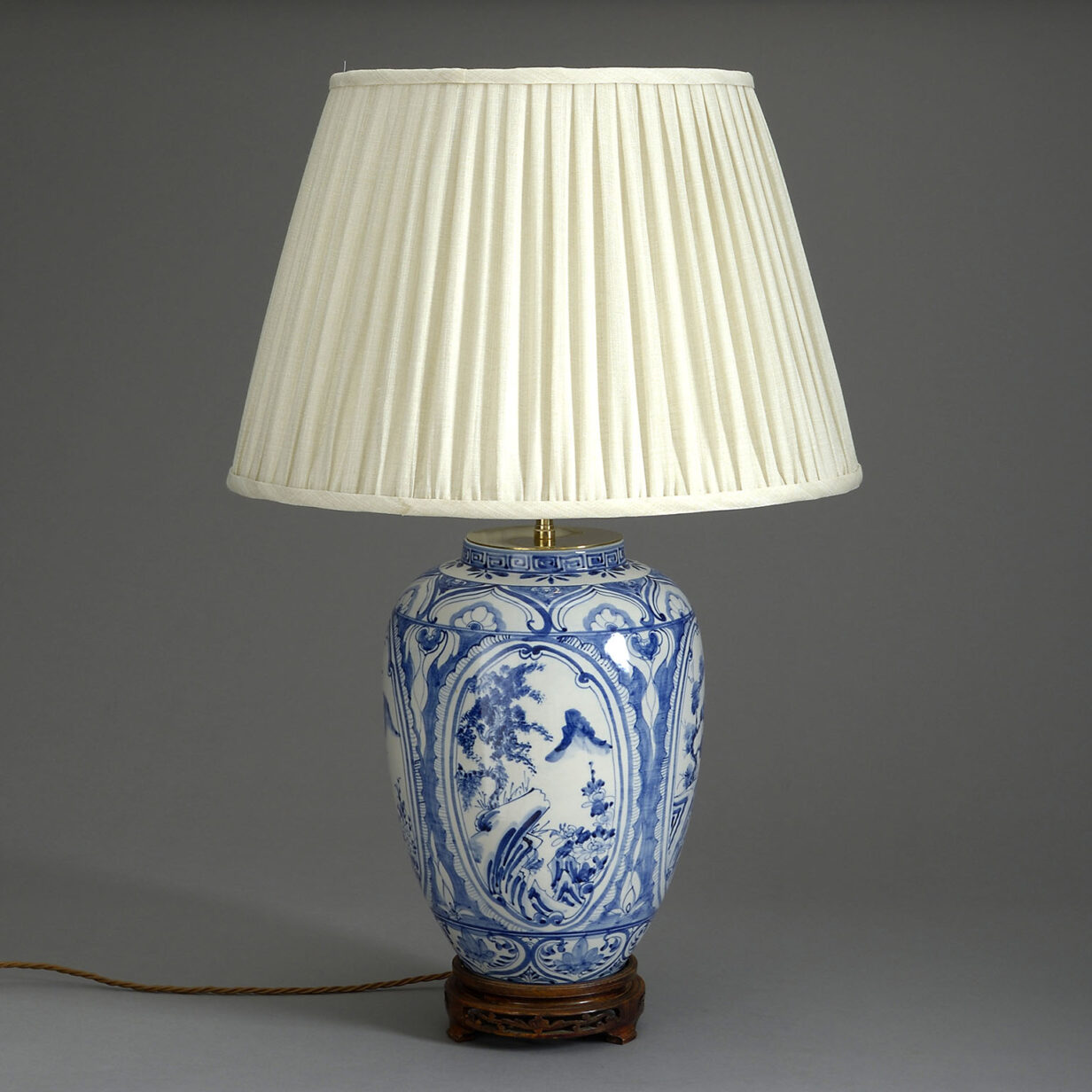 Blue and White Chinese Vase Lamp