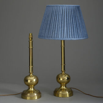 Pair of Brass Lamps
