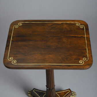 Early 19th Century Regency Period Rosewood Occasional Table