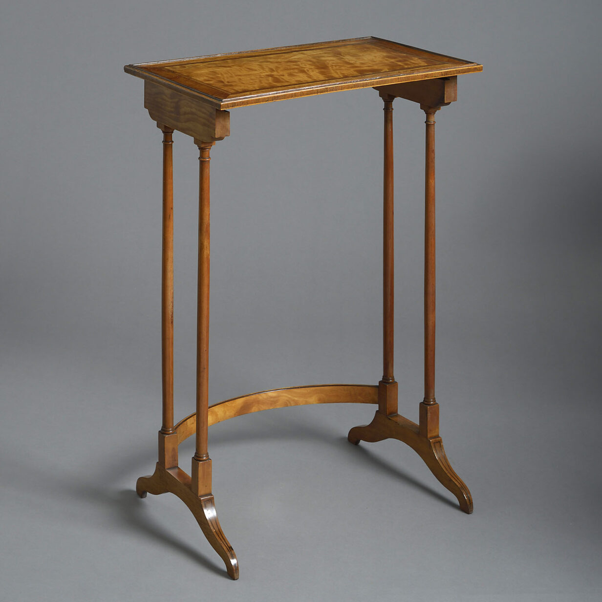 Late 18th century george iii sheraton period nest of satinwood tables