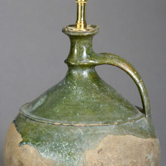 Pottery jar lamp