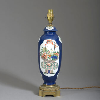 Chinese export vase lamp