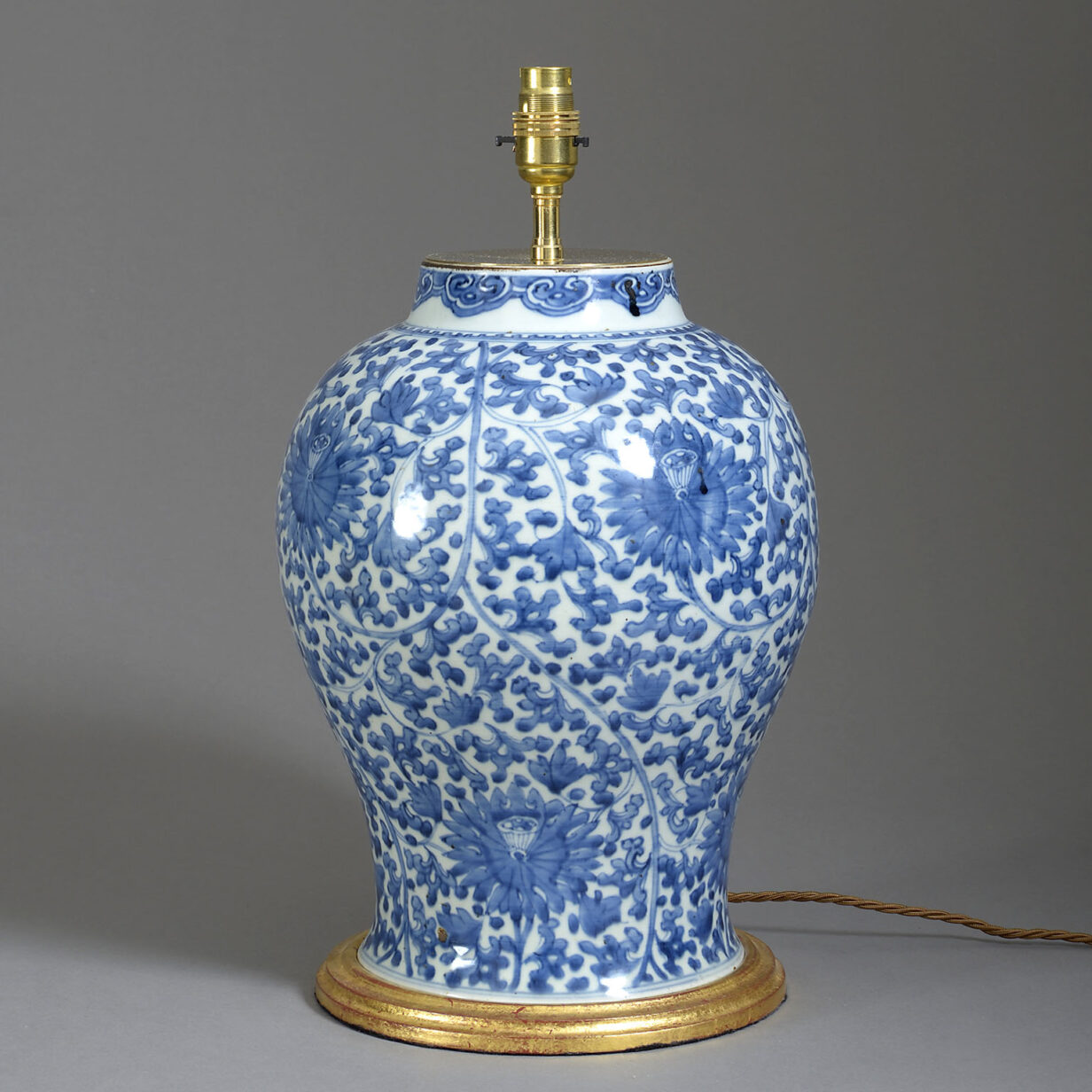 Blue and White Vase Lamp