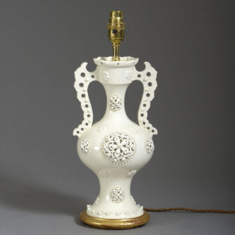 Creamware lamp