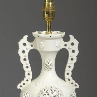 Creamware lamp