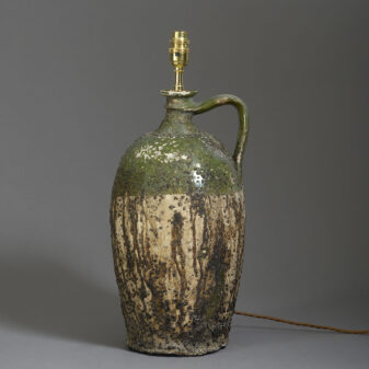 Pottery jar lamp