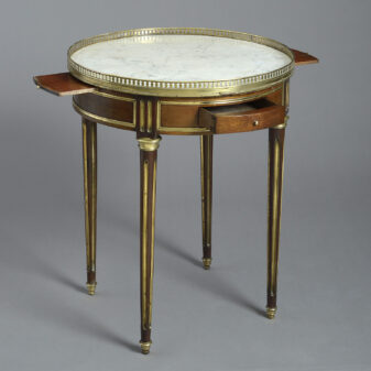 19th century mahogany bouillotte table in the louis xvi taste