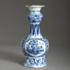 Blue and white delft vase