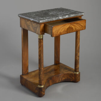Small early 19th century empire period mahogany console table