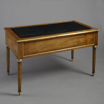 Mid-19th century napoleon iii period mahogany bureau plat
