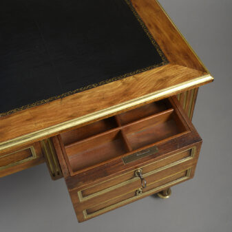Mid-19th century napoleon iii period mahogany bureau plat