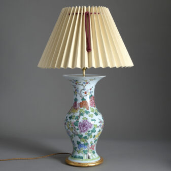 Chinese Beaker Vase Lamp