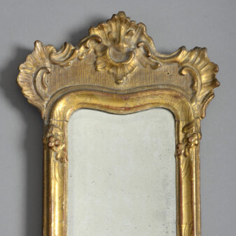 Pair of 18th century giltwood girandole mirrors