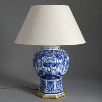 Blue and White Vase Lamp
