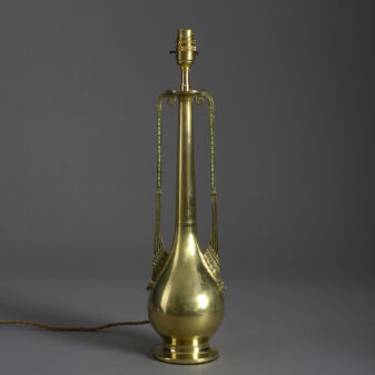 Brass vase lamp