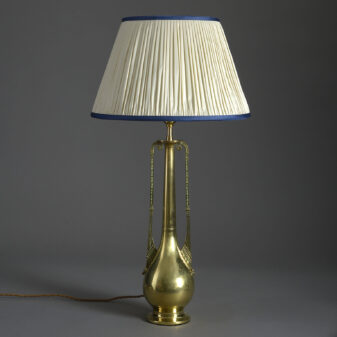 Brass vase lamp