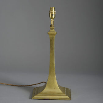 Square brass lamp