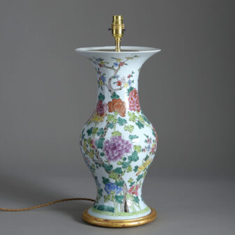 Chinese beaker vase lamp