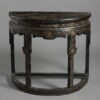 Black lacquer chinese console table
