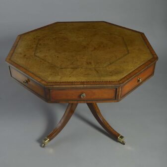 Octagonal drum table