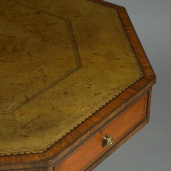 Octagonal drum table