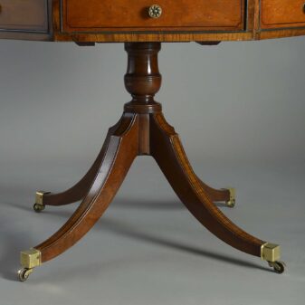 Octagonal drum table