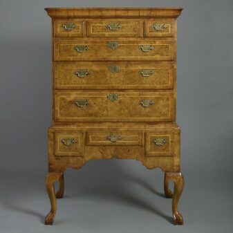 George i walnut chest on stand