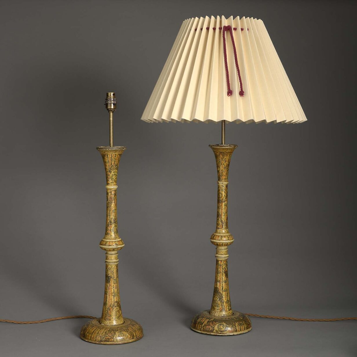 Pair of kashmiri table lamps