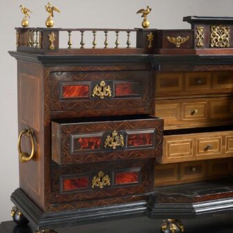 Spanish vargueno cabinet on stand