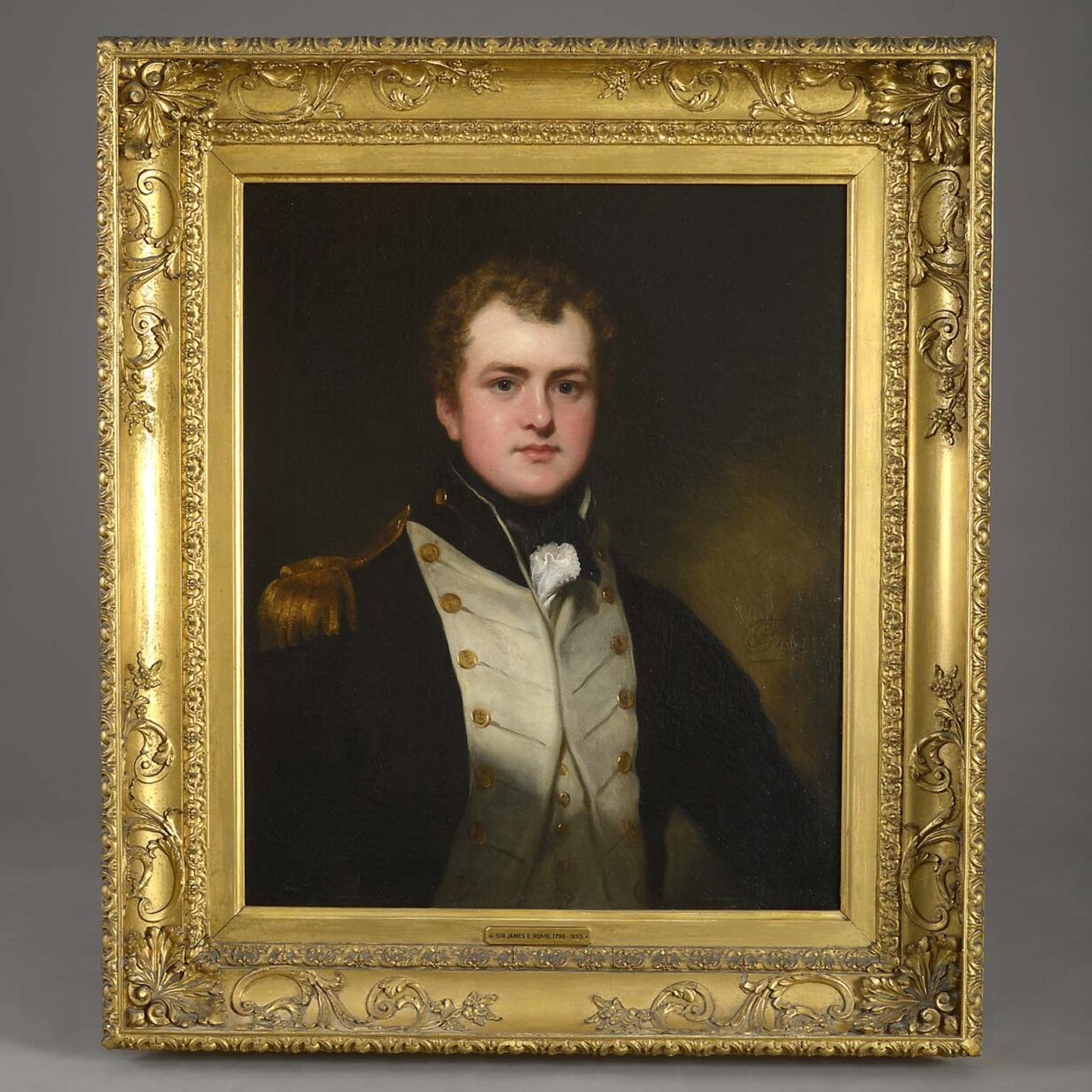 Sir william beechey (1753-1839) portrait of capt. Sir james everard home, 2nd bt cb frs (1798-1853)