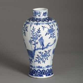 Blue and white vase