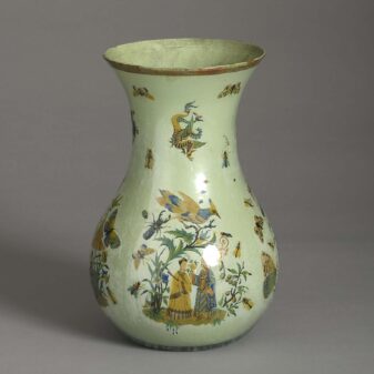 Decalcomania Glass Vase