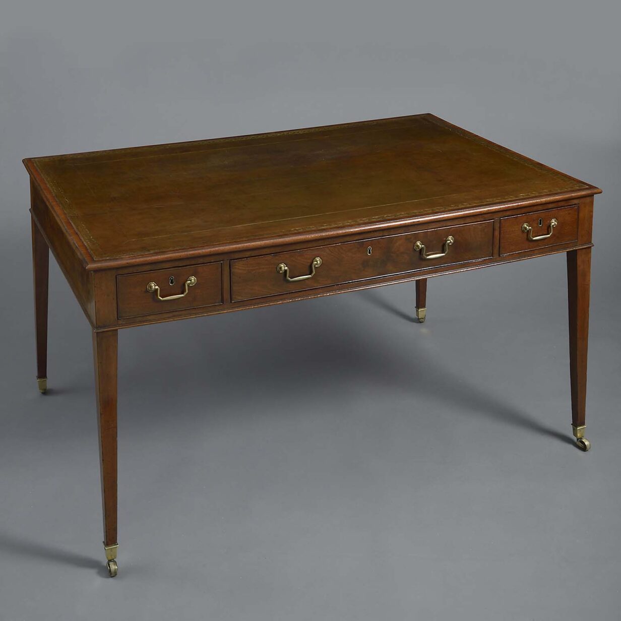 Late 18th century george iii period mahogany writing table