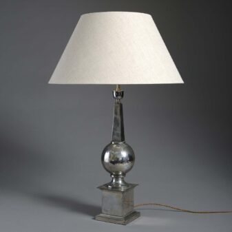 Chrome Finial Table Lamp