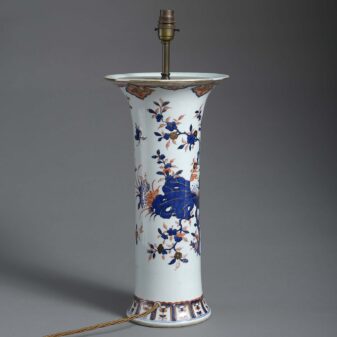 Masons ironstone vase lamp