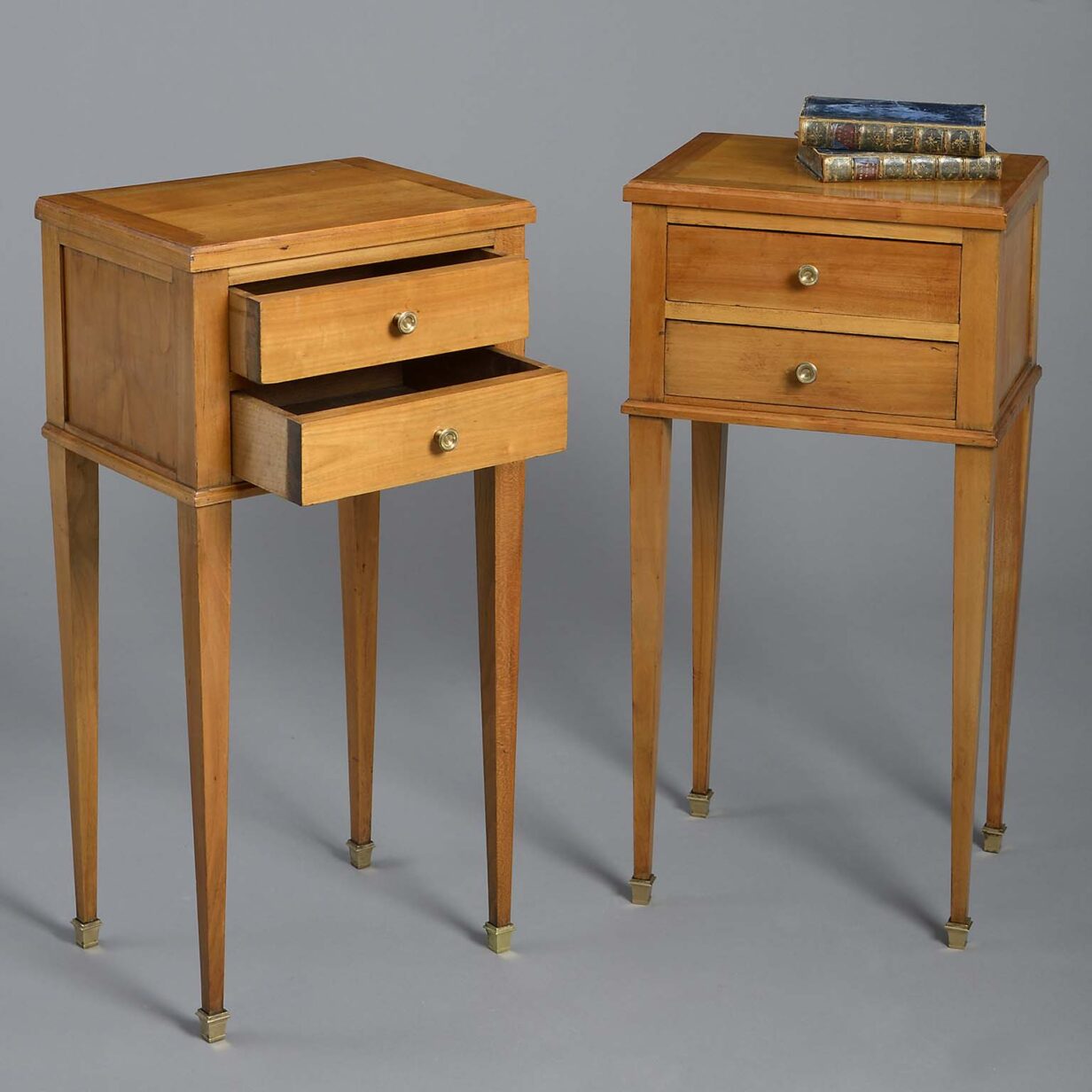 Pair of cherrywood bedside tables