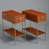 Pair of lacquer end tables