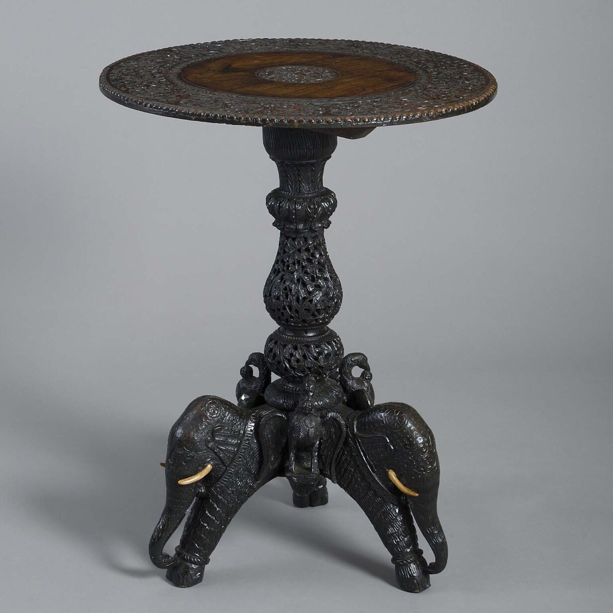 Carved ceylonese table