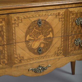 18th century transitional period marquetry and parquetry commode