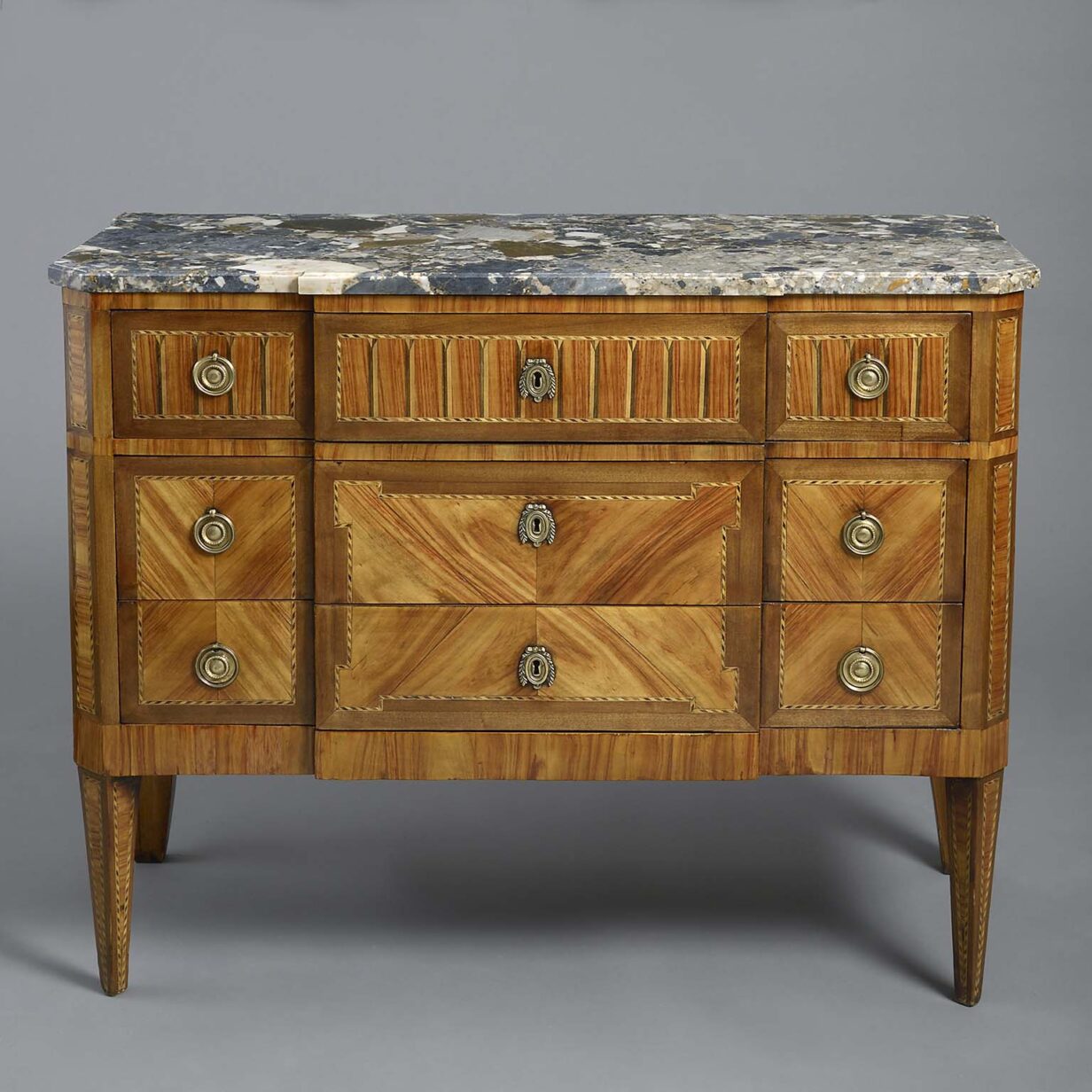 North italian parquetry commode
