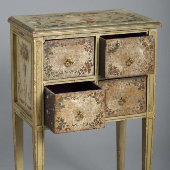 Painted bedside cabinet