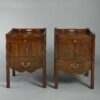 Pair of chippendale period bedside cabinets