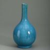 Turquoise glazed porcelain vase