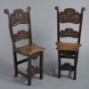 Pair of florentine hall chairs