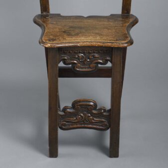 Pair of florentine hall chairs