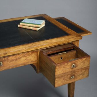 Late 18th century directoire period mahogany bureau plat
