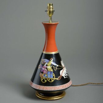19th century vase by samuel alcock table lamp