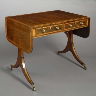 Late 18th century george iii sheraton period rosewood sofa table