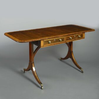 Late 18th century george iii sheraton period rosewood sofa table